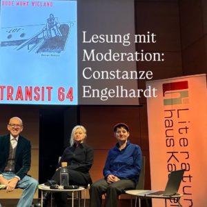 Lesung BudeMunkWieland Transit 64 Literaturhaus Kassel 20.11. 2025 Moderation Constanze Engelhardt